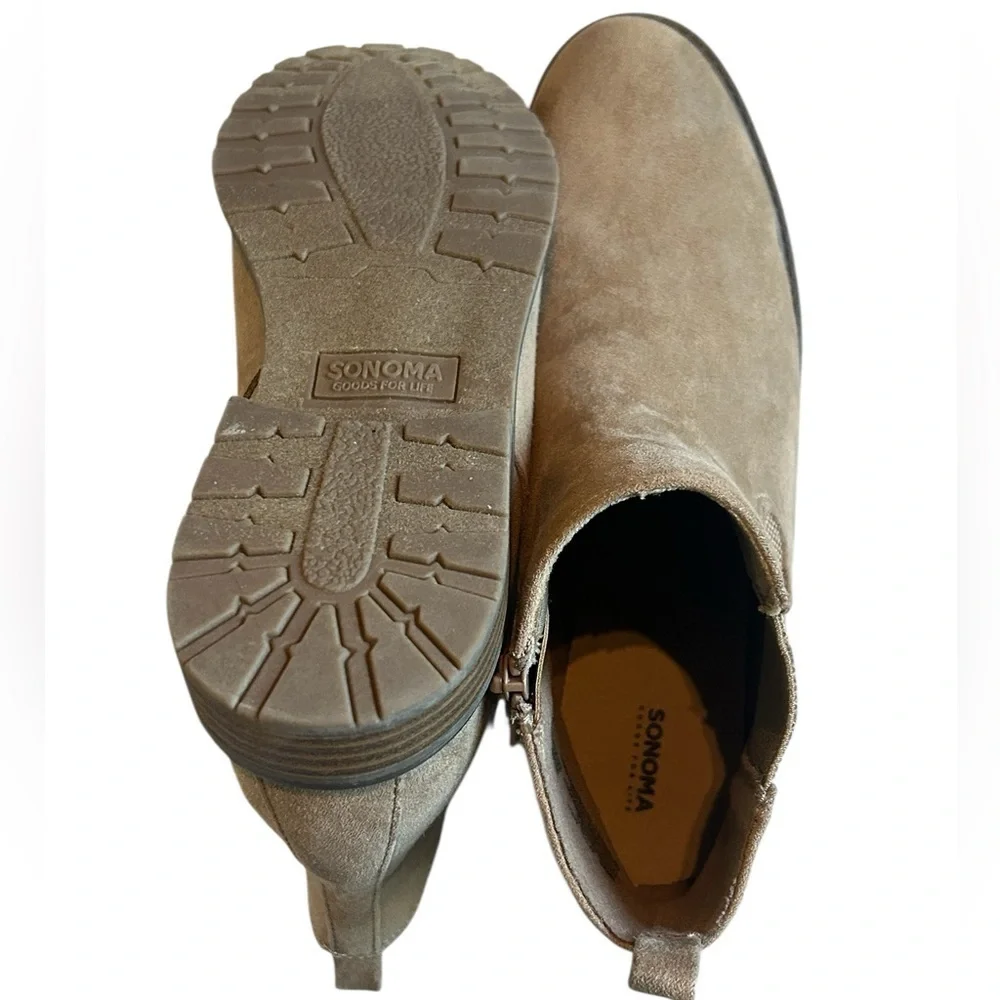 SONOMA BRANTLEE Tuape Suede Ankle Booties, Women’s size 9.5